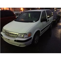 2002 CHEVROLET VENTURE VAN VIN 1GNDV23E02D182021