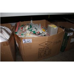 BOX OF ASSORTED OFFICE SUPPLIES