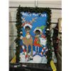 Image 1 : HAPPY HOLIDAYS REINDEER AND ELF PHOTO OP DISPLAY