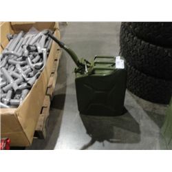 20L MILITARY GREEN METAL GAS CAN