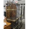 Image 1 : WROUGHT IRON WITH BRASS ACCENT BAKERS RACK/ DISPLAY SHELVING UNIT