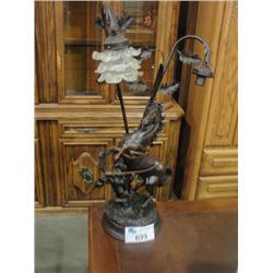 CERAMIC HORSE BASE TABLE LAMP