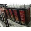 Image 1 : HEAVILY CARVED ORIENTAL BLACK LAQUER BAR UNIT