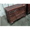 Image 1 : HEAVILY CARVED ORIENTAL 4 DRAWER DRESSER