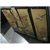 Image 1 : 4 PANEL HAND PAINTED ORIENTAL DECORATIVE WALL HANGING SET