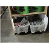 Image 1 : 2 PLASTIC STORAGE BINS FILLED WITH NEW COLLECTORS ACTION FIGURES; SPAWN, XFILES, ETC