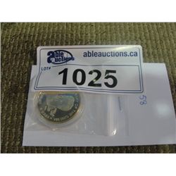 24K GOLD CLAD 1996 ELVIS PRESLEY COMMEMORATIVE COIN