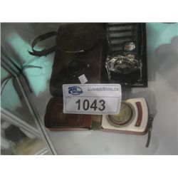 VINTAGE KODAK FILM CAMERA AND ZIESS ICON LIGHT METER