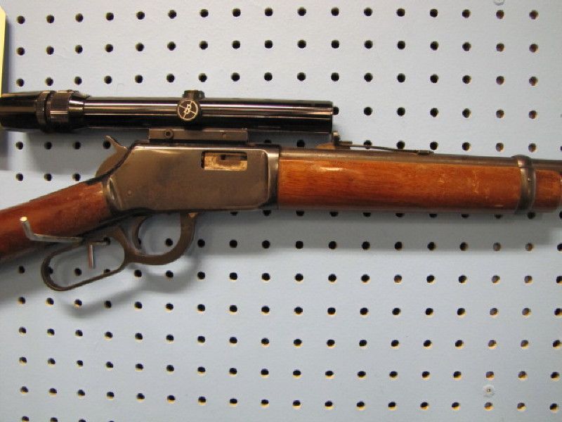 WINCHESTER, MODEL 94, .22 S.L.LR, LEVER ACTION, BUSHNELL 3X8 SCOPE ...
