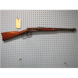 WINCHESTER, 1894, 30 WCF, CARBINE, FLAT TOP STOCK, BUCKHORN SIGHT, CRESCENT BUTT, SER # 720XXX; DATE