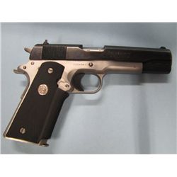 RESTRICTED: COLT, mk IV SERIES 80; COMMANDER ELITE; .45 ACP CAL; SEMI AUTO; 5" BARRELL; STAINLESS ST