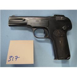 PROHIBITED HANDGUN:  Fabrique Nationale, 1900, 7.65mm, Semi Auto, Browning's Patent,