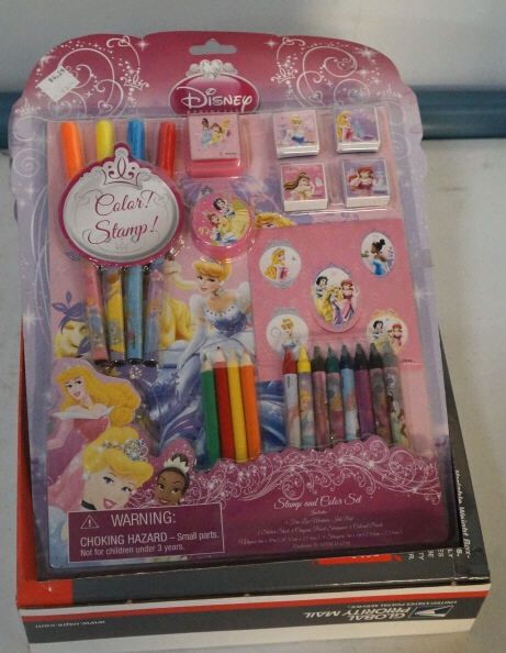 4 Disney Princess Stamp and Color Sets.