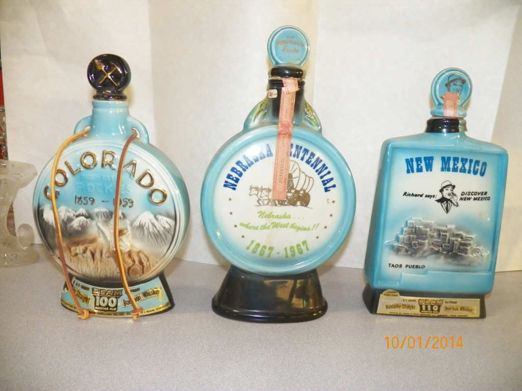 3Jim Beam Decanters