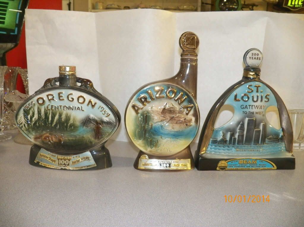 3Jim Beam Decanters