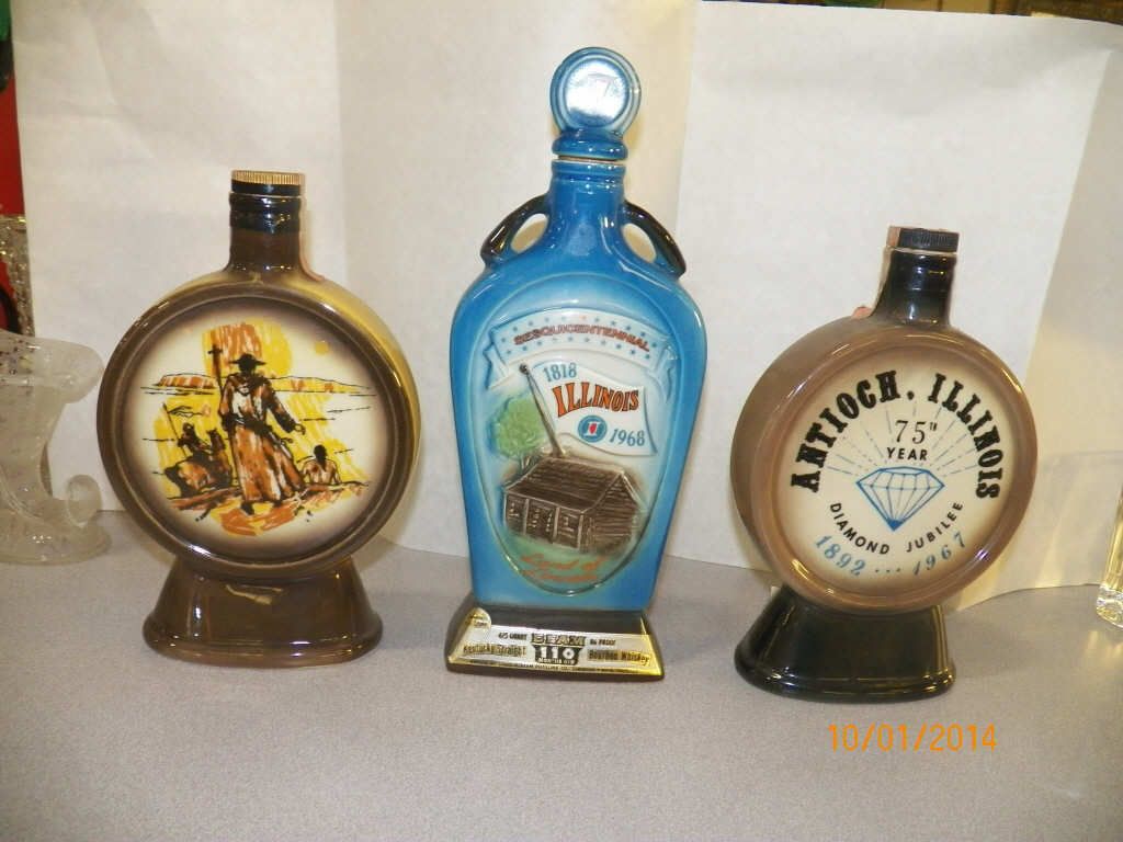 3Jim Beam Decanters