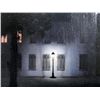 Image 2 : Oil Print Art on Textured Canvas Dim Lit House