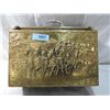 Image 1 : BRASS OVER WOOD MAGAZINE HOLDER