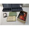 Image 1 : BOX LOT ASSORTED ALBUM BIRTHSTONE SCREWS, KEY, WAT