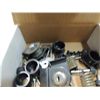 Image 2 : BOX LOT ASSORTED CLOCK REPAIR PARTS & TOOLS