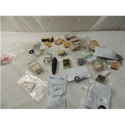 BOX LOT ASSORTED CLOCK REPAIR PARTS