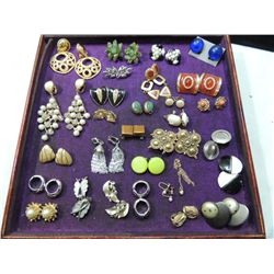 30 ASSORTED CLIP ON EARRINGS