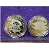 Image 2 : LOT 2 GOLD PLATED $20 LIBERTY COIN COPY