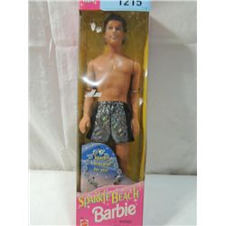 SPARKLE BEACH KEN DOLL IN BOX