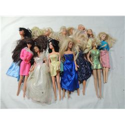 BOX LOT ASSORTED BARBIE DOLLS