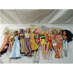 BOX LOT ASSORTED BARBIE DOLLS