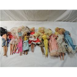 BOX LOT ASSORTED BARBIE DOLLS