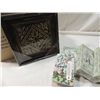 Image 2 : POLYSTONE WHIMSICAL GARDEN THERMOMETER & TIN WALLS