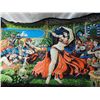 Image 1 : 1960S BELLY DANCER SCENE WALL HANGING TAPESTRY