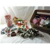 Image 1 : LARGE BOX LOT ASSORTED CHRISTMAS DECORATIONS