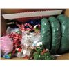 Image 2 : LARGE BOX LOT ASSORTED CHRISTMAS DECORATIONS