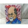 Image 1 : ORIGINAL SIGNED PAINTING OF SIGMUND FREUD