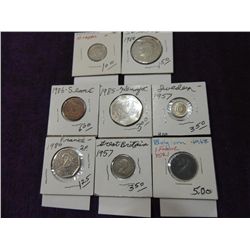 LOT 8 FOREGIN COINS