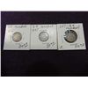 Image 1 : LOT 3 ANTIQUE 3 CENT NICKELS