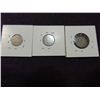 Image 2 : LOT 3 ANTIQUE 3 CENT NICKELS