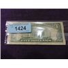 Image 3 : 1950 FIVE DOLLAR BILL