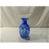 Image 1 : MURANO SYTLE GLASS BLOWN BLUE VASE