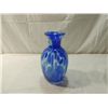 Image 3 : MURANO SYTLE GLASS BLOWN BLUE VASE
