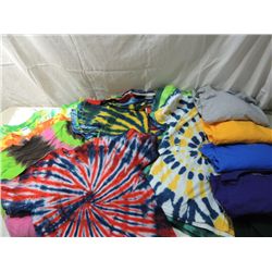 30+ ASSORTED TIE DYE TSHIRTS & LONG SLEEVE SHIRTS