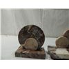 Image 4 : ART DECO 3 PIECE MANTLE CLOCK SET