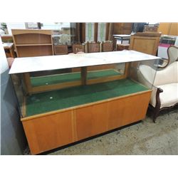DISPLAY CABINET WITH LAMINATE TOP