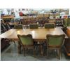 Image 1 : LARGE VINTAGE DINING TABLE & 6 CHAIRS