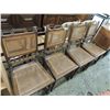 Image 1 : 4 ANTIQUE CANE DINING CHAIRS