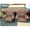 Image 1 : PAIR STUFFED & TUFFED CHAIRS