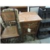 Image 1 : ART DECO MARBLE TOP END TABLE