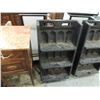 Image 1 : VINTAGE GAS STATION OIL DISPLAY CASE ON WHEELS
